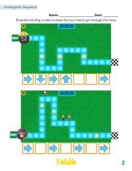 Kindergarten Coding Activities 的图像结果