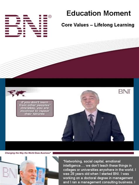 Image result for BNI Core Values Ed Slot