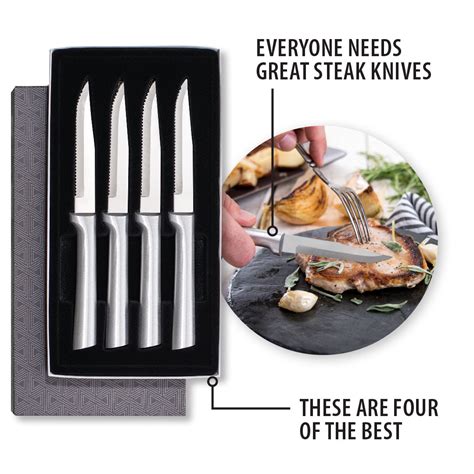 Four Serrated Steak Knives Gift Set | Ideal Knife Sets - Rada Cutlery