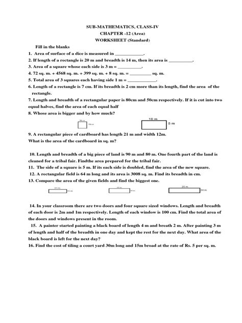 Image result for Class 4 Maths Chapter 12 Worksheet