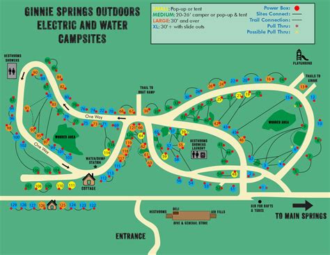 Map Of Ginnie Springs Florida
