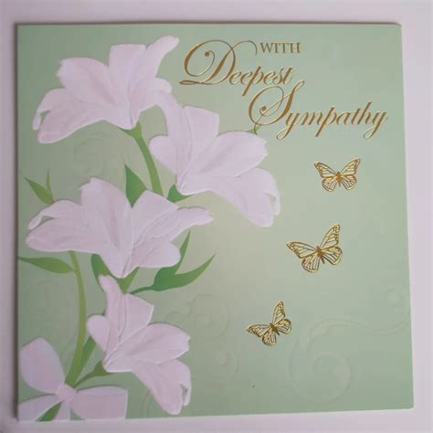 Deepest Sympathy Card - Midas Flowers Delivery