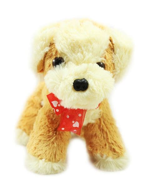 Buy Tickles Beige Cute Little Dog Stuffed Soft Plush Animal Toy Love ...