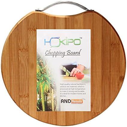 Buy HOKIPO® Circular Eco-Friendly Natural Bamboo/Wooden Chopping ...
