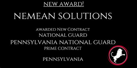 Nemean Solutions awarded new National Guard Contract! — NEMEAN SOLUTIONS