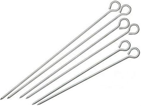 Buy Dynore Stainless Steel Barbeque Rods (Skewers),Kebab Grilling,Tools ...