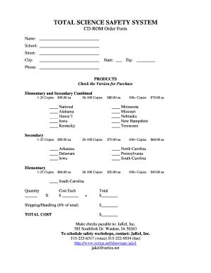 Fillable Online atu TOTAL SCIENCE SAFETY SYSTEM - atu Fax Email Print ...