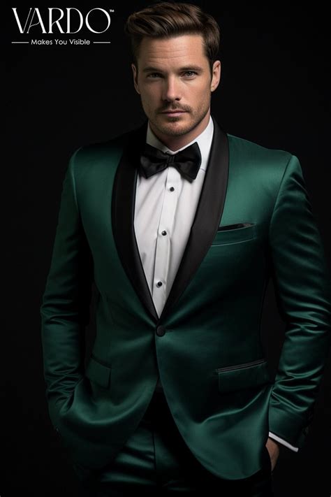 Emerald Green Tuxedo 2pc Suit for Men - Elegant and Stylish Formal Wear ...