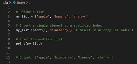 Image result for Insert a Element in List Python