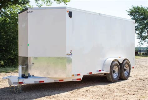 New $10,995.00 2025 Delco Trailers 6'8"X 16' ENCLOSED V RAMP 14K Cargo ...