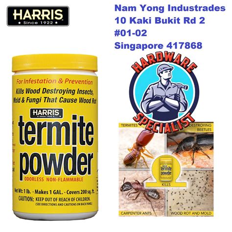 HARRIS CARPENTER ANT TREATMENT AND TERMITE POWDER - 16 OZ | Shopee ...