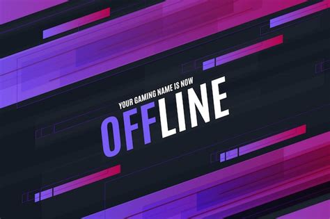 Offline twitch background design template | Free Vector