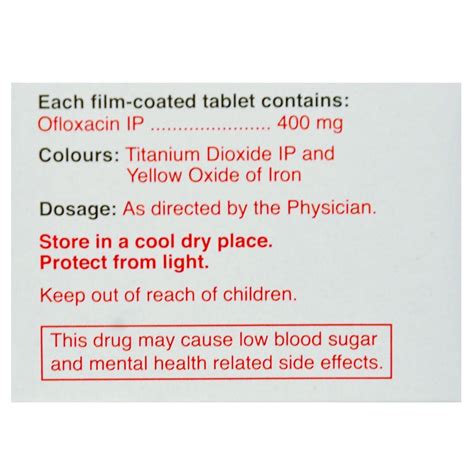 Oflox 400 Tablet 10's Price, Uses, Side Effects, Composition - Apollo ...
