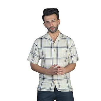 Buy GENTLEREN UNLEASH THE GENTLEMAN IN YOU Oversized Checks Shirt (38 ...