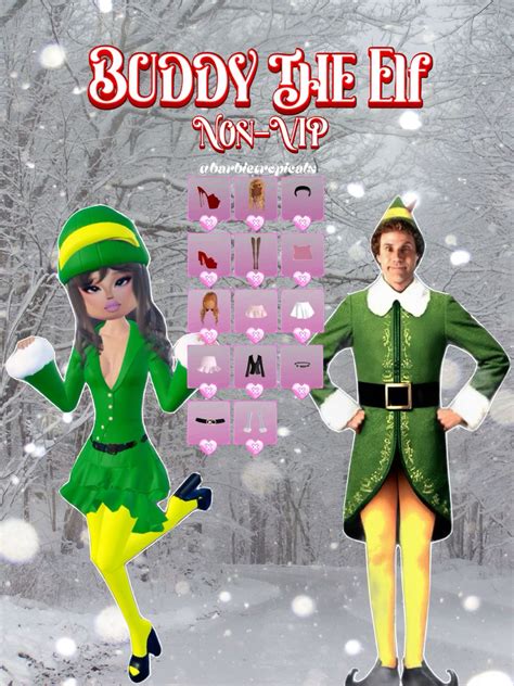 Non VIP Buddy the Elf Christmas Outfit Dress to Impress DTI Roblox ...