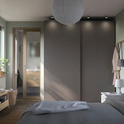 PAX / HASVIK wardrobe, dark grey/dark grey, 200x66x236 cm (783/4x26x931 ...