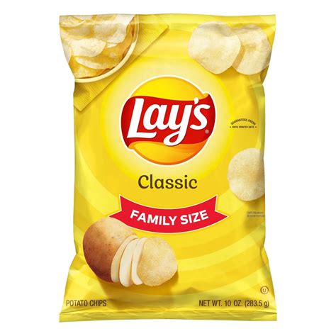 Lay's Classic Potato Chips Family Size - Shop Chips at H-E-B