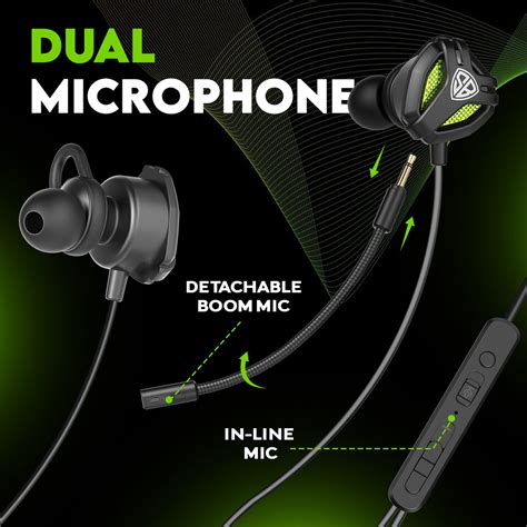 SpinBot BattleBudz C10 Type-C Wired Gaming Earphone with Detachable Bo