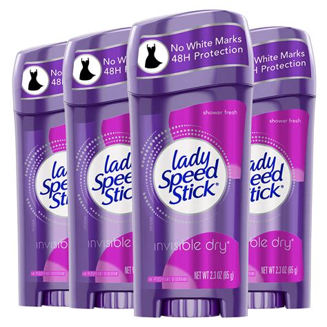Lady Speed Stick Invisible Dry Antiperspirant Deodorant, Shower Fresh ...