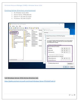 Image result for File Server Resource Manager Windows 1.0