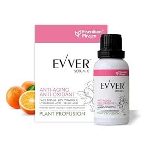 Essentium Phygen Evver Serum C, Vitamin C 20% with Hyaluronic acid and ...