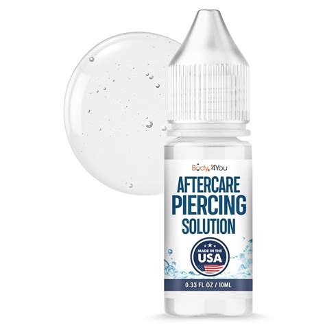 Amazon.com: BodyJ4You Piercing Aftercare Drops - Saline Solution ...