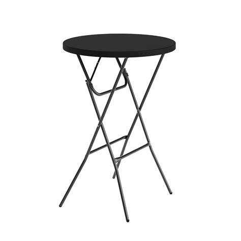 KIBNOF Round Folding Bar Height Table for Parties and Commercial Events ...