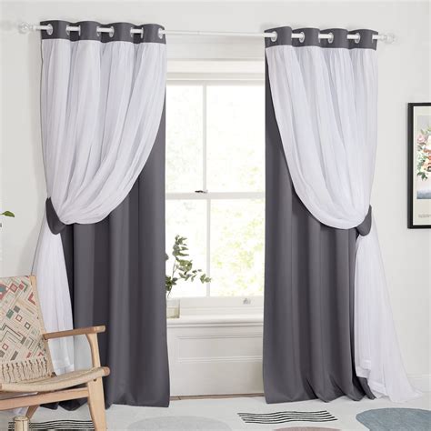 Grey Sheer Curtain Ideas For Large Windows