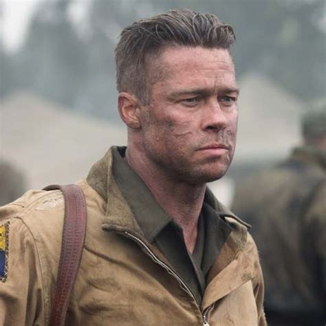 Brad Pitt Hairstyle Fury at Shelly Massingill blog