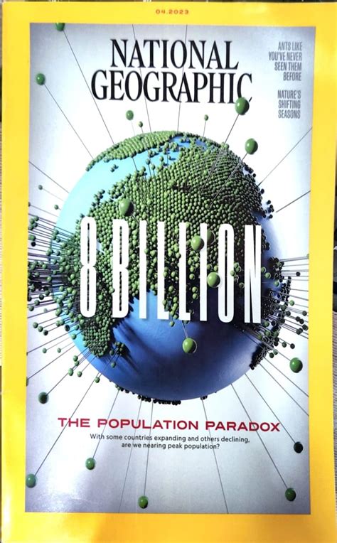 Buy National Geographic Magazine - 8 Billion: The Population Paradox ...