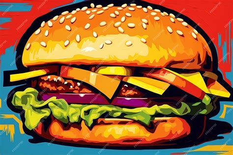 Pop Art Food Painting