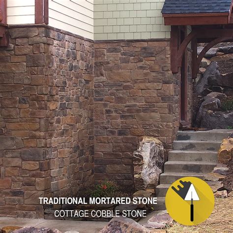 M-Rock Cottage Cobble Stone 8-sq ft Stone Veneer COTTAGEFLATS at Lowes.com
