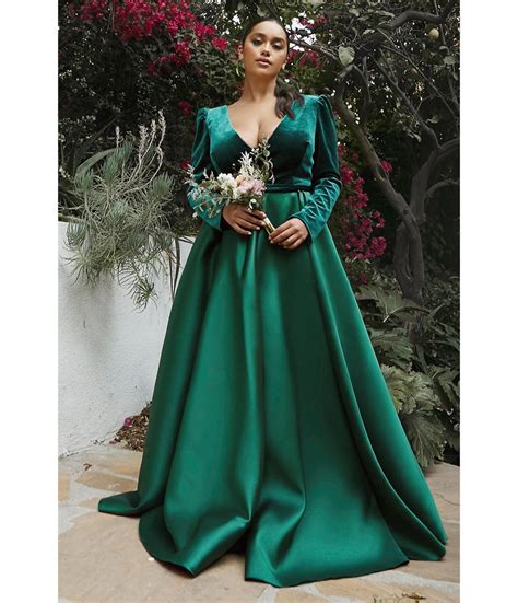 Emerald Green Prom Dresses With Sleeves Emerald Green Gown Etsy UK