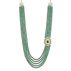 Buy I Jewels 5 Layered Traditional Gold Plated Dulha Moti Mala with ...