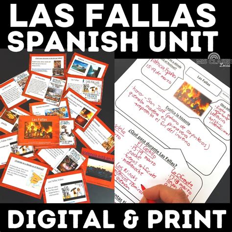 Las Fallas in Spanish Culture Unit - Mis Clases Locas