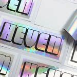 Custom Shape Holographic Stickers | Print Online India