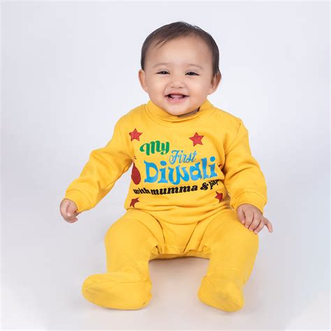 My First Diwali with Mumma and Papa – Baby robe by namro