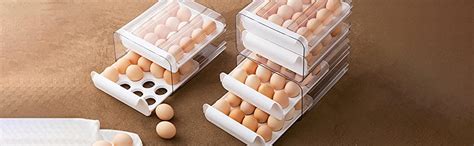 MosQuick®32 grid Egg Storage Box for Fridge, plastic egg holder for ...