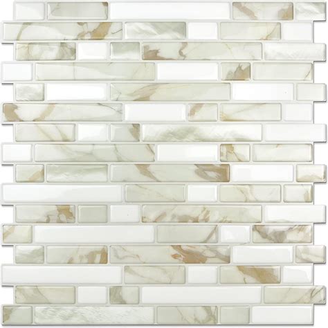 STICKGOO Thicker Design Peel and Stick Tile Backsplash, 12”×12”Stick on ...