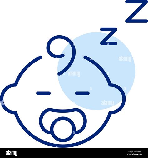 Baby sleeping with pacifier. Infant sleep routine. Comforting environment and tools. Pixel ...
