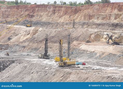 Drilling Machines In A Open Cast Mine Stock Photo - Image: 16680470