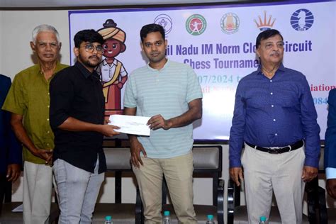 Aakash G wins 21st Tamil Nadu IM-norm Closed Circuit 2024, Manigandan ...