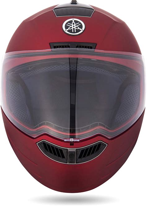 Yamaha YR7 Full Face Helmet (Matte Red, Size XL) Y6AYR7RDXL16 : Amazon ...