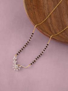 Mia by Tanishq Floral Radiance Gold and Diamond Mangalsutra 14kt ...
