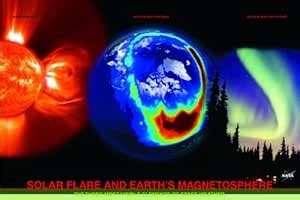 Safari Ltd. Solar Flare/Earth Magnetosphere Laminated Poster : Amazon ...
