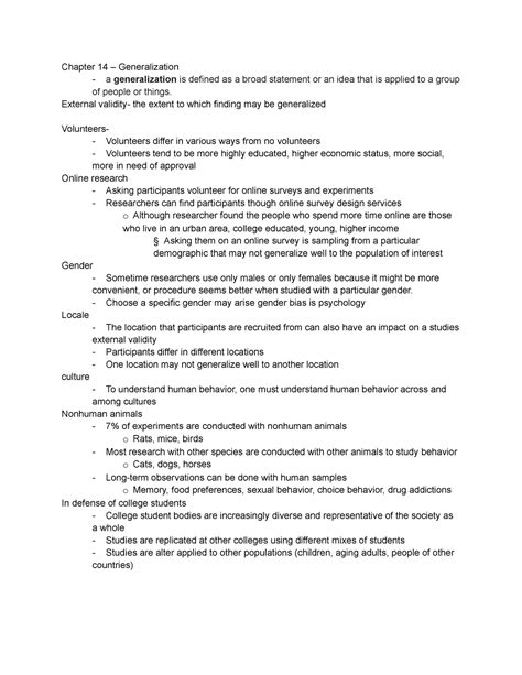 Image result for Generalization and Conclusion Examples