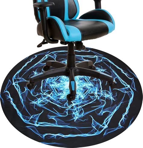 ORIENTOOLS Gaming Chair Mat for Carpet 120 cm Round, Non-Slip Office ...