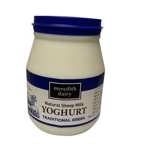 Meredith Dairy Natural Sheep Milk Greek Yoghurt (Traditional) 1kg ...