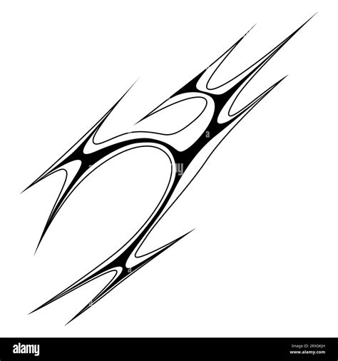 Cyber sigilism design. Neo tribal gothic style tattoo Stock Vector ...