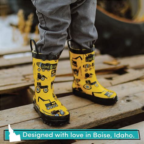 Buy Lone Cone Rain Boots with Easy-On Handles in Fun Patterns for ...